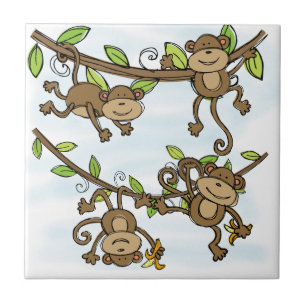 Monkey Shine Ceramic Tile