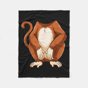 Monkey Shirt Adult Kids Men Women Brown Monkey Cos Fleece Blanket