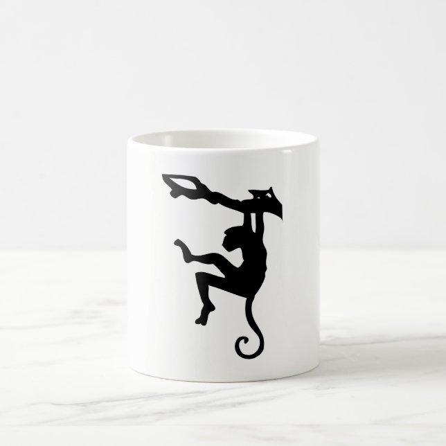 Monkey Silhouette Coffee Mug (Center)