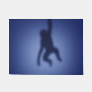 Monkey silhouette doormat