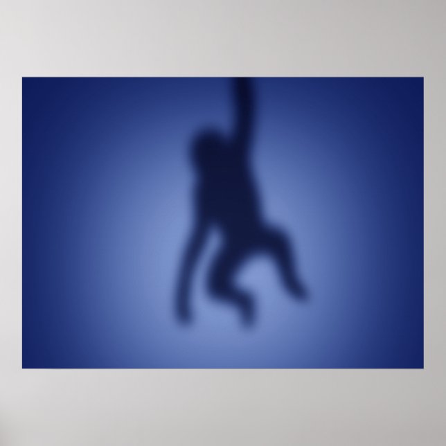 Monkey silhouette poster (Front)