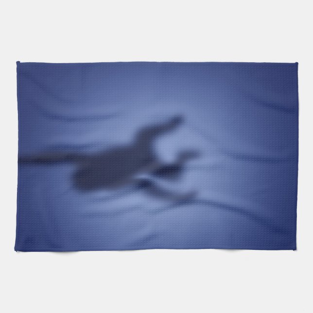 Monkey silhouette tea towel (Horizontal)