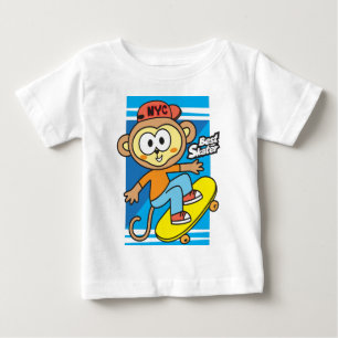 Monkey skateboard baby T-Shirt