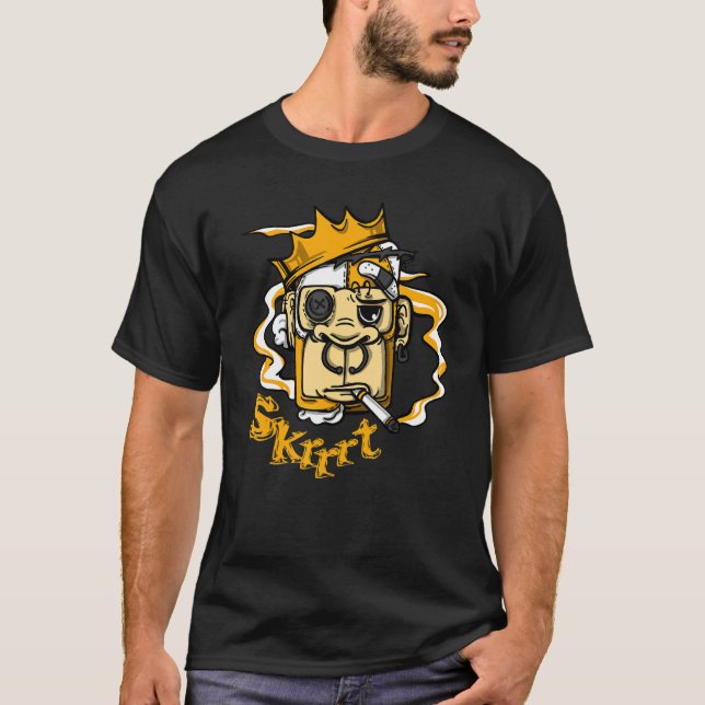 Monkey Skrrt OG Yellow Toe 1s Matching T-Shirt (Front)