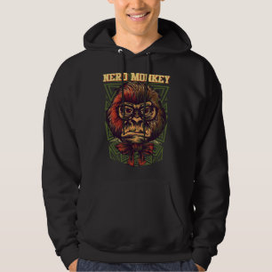 Monkey Smart Gorilla Geek Gorilla Hoodie