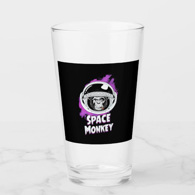 Monkey Space Monkey Glass (Front)