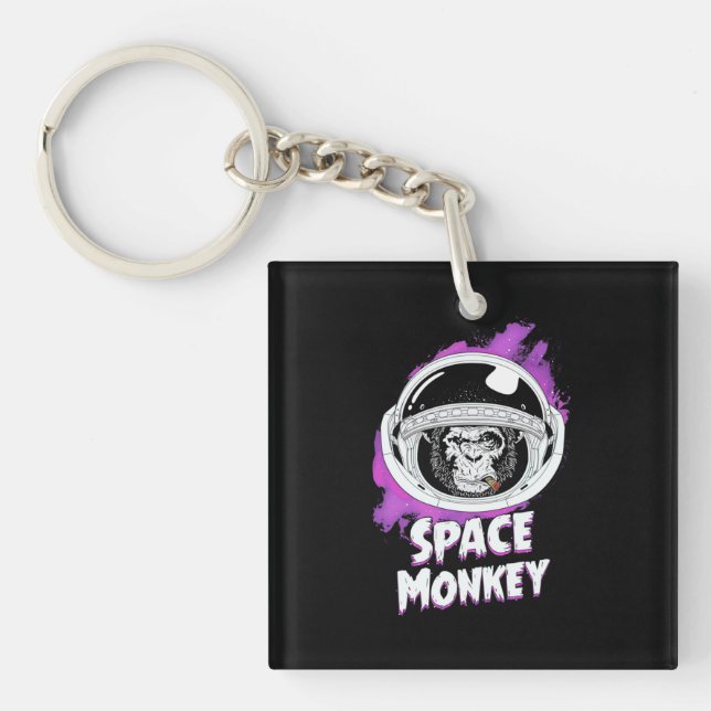 Monkey Space Monkey Key Ring (Front)
