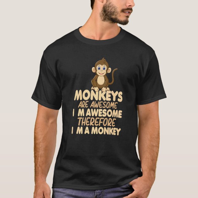 Monkey Tees For Men Angry Monkey Flying Monkeys  6 (Front)