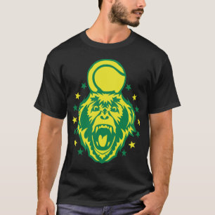 monkey tennis logo sport club ball T-Shirt