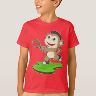 Monkey Tennis Tennis racket T-Shirt