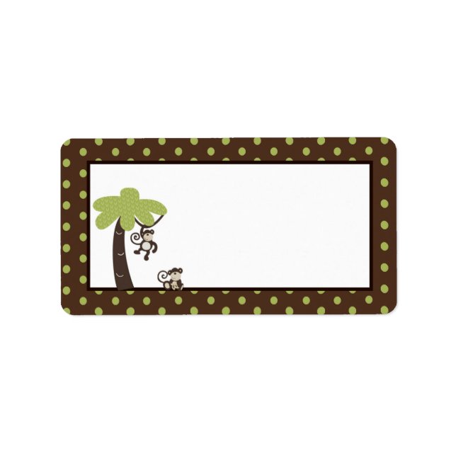 Monkey Time Mailing Address Label (Front)