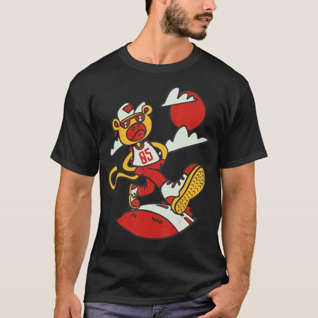 Monkey Tough Birthday  5 Years Monkey T-Shirt (Front)