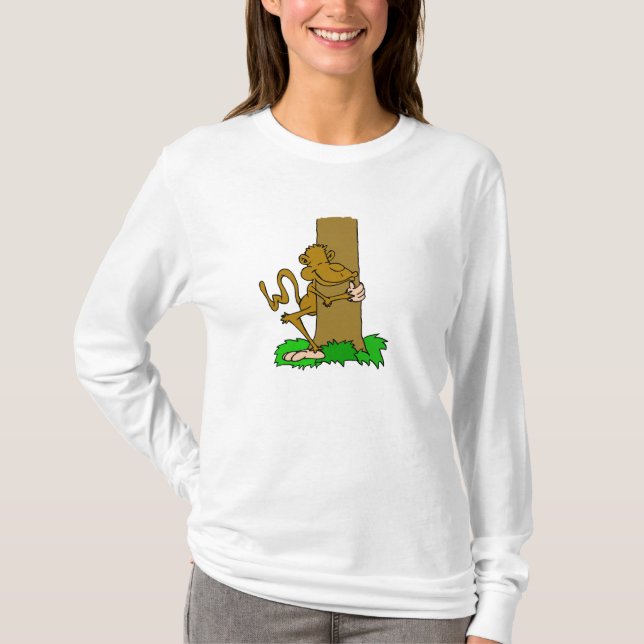 Monkey Tree Hugger T-Shirt (Front)