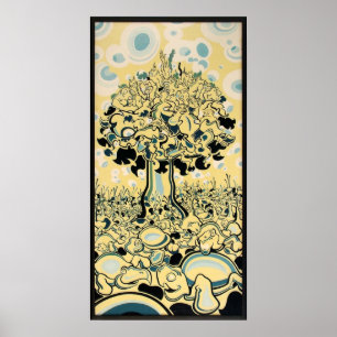 Monkey Tree Poster