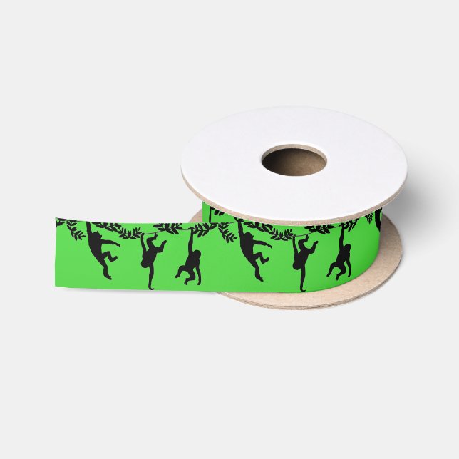 Monkey Troop Satin Ribbon (Spool)