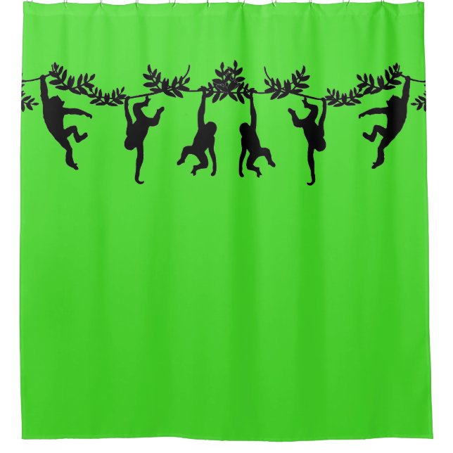 Monkey Troop Shower Curtain (Front)