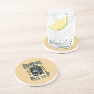 Monkey Type, Code Runs Funny Full-Stack Developer Coaster