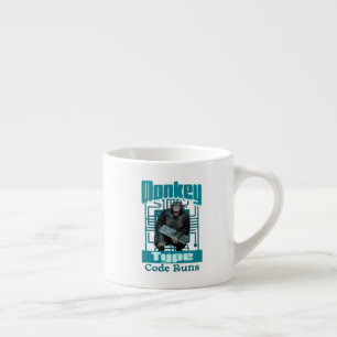 Monkey Type, Code Runs Funny Full-Stack Developer Espresso Cup