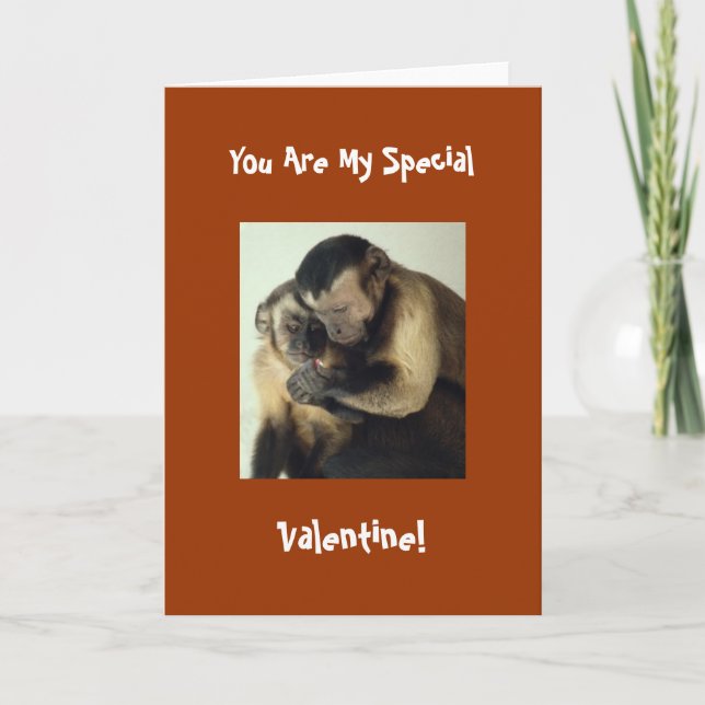 Monkey Valentine Card (Front)