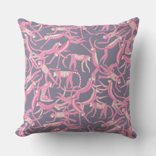 monkey violet cushion