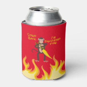 Monkey With a Flamethrower Can Cooler
