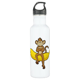Monkey with Banana 710 Ml Water Bottle