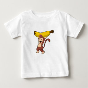 Monkey with Banana Baby T-Shirt