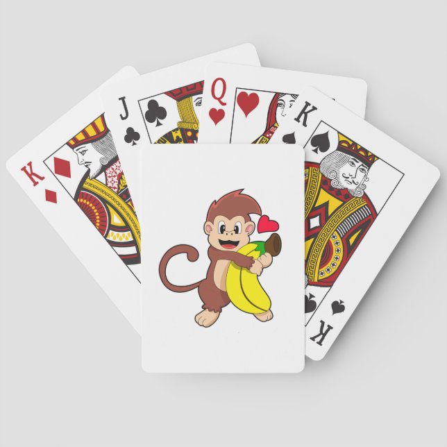 Monkey with Banana Playing Cards (Back)