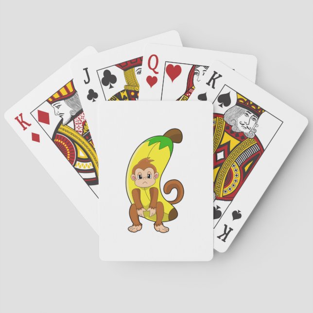 Monkey with Banana Playing Cards (Back)