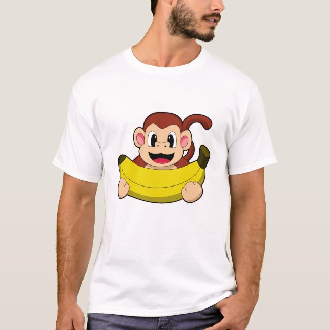 Monkey with Banana T-Shirt (Front)
