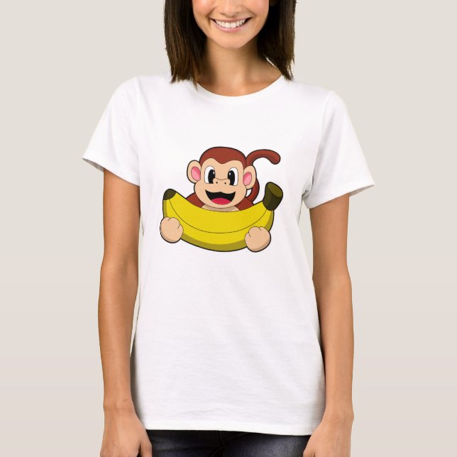 Monkey with Banana T-Shirt (Front)