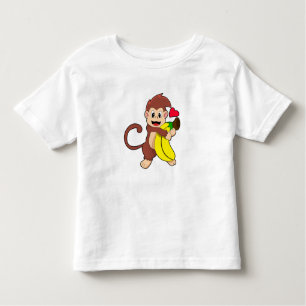 Monkey with Banana Toddler T-Shirt