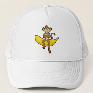 Monkey with Banana Trucker Hat