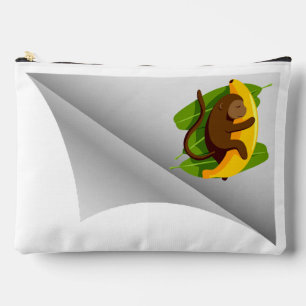 monkey with banana under the patch accessory pouch