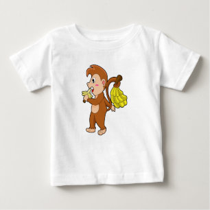 Monkey with Bananas Baby T-Shirt