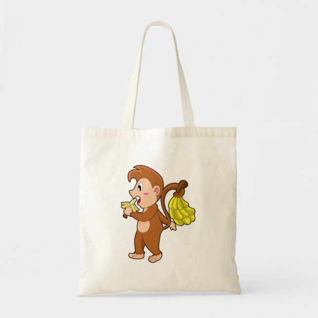Monkey with Bananas Tote Bag (Front)