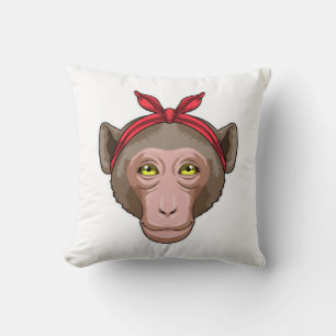 Monkey with Bandanna Cushion