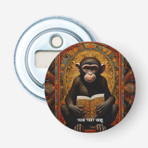 Monkey with book bottle opener