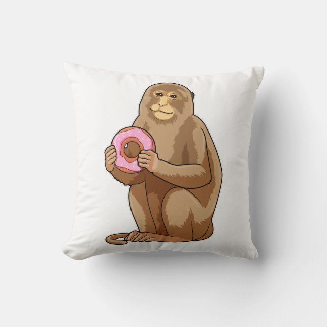 Monkey with Doughnut Cushion (Front)