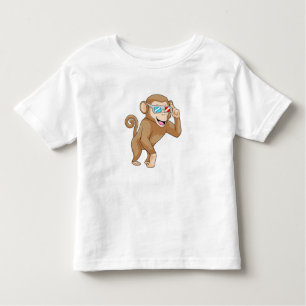 Monkey with Glasses Toddler T-Shirt
