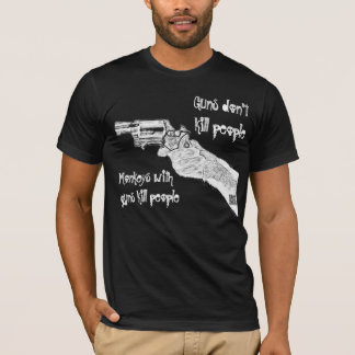Monkey with guns kill people T-Shirt
