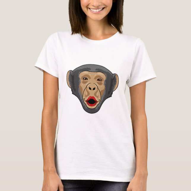 Monkey with Kiss mouth T-Shirt (Front)