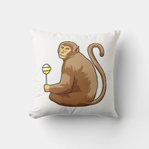 Monkey with Lollipop Cushion