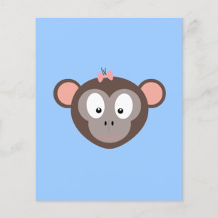 Monkey with pink ribbon