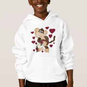 Monkey With Red Roses Tshirts and Gifts