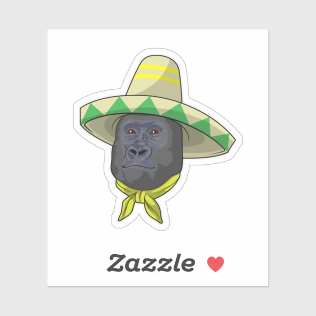 Monkey with Straw hat (Sheet)