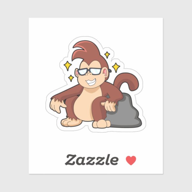 Monkey with Sunglasses (Sheet)