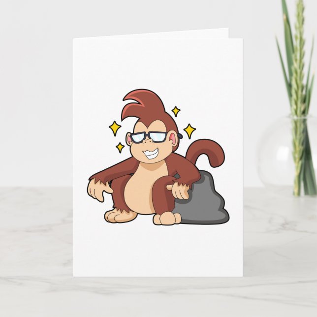 Monkey with Sunglasses Card (Front)