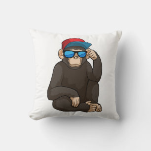 Monkey with Sunglasses Cushion