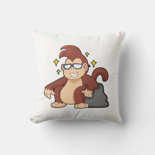 Monkey with Sunglasses Cushion